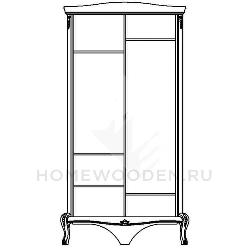 Шкаф для одежды Монако ММ-371-01/02