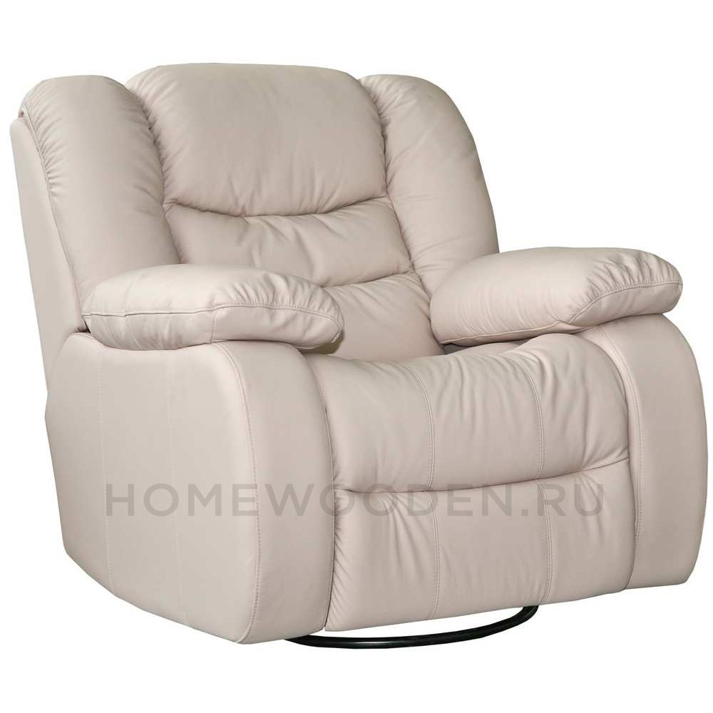 Кресло кожаное реклайнер Манчестер 1Р