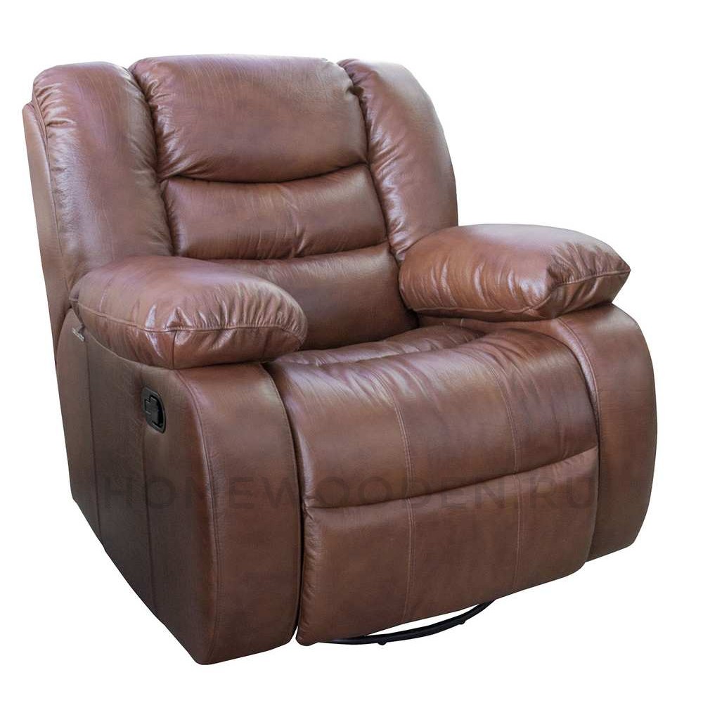 Кресло кожаное реклайнер Манчестер 1Р