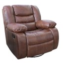 Кресло кожаное реклайнер Манчестер 1Р