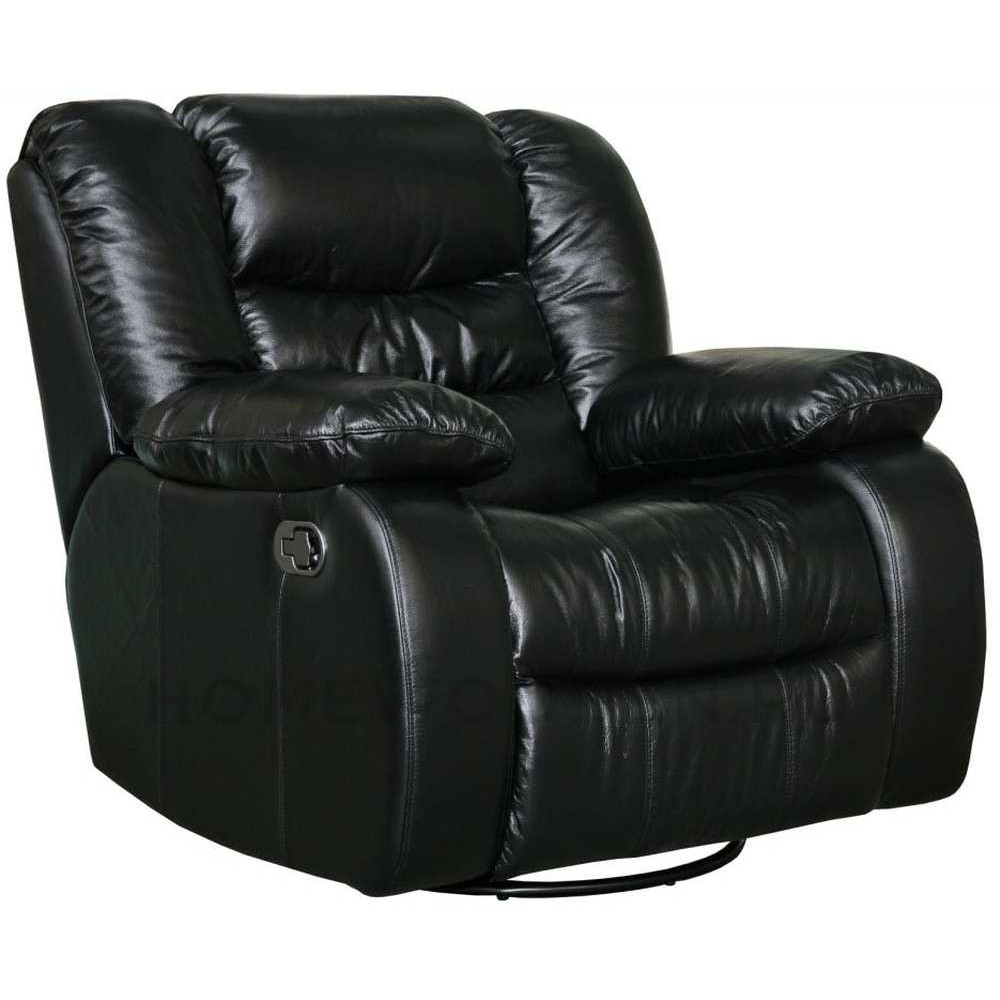 Кресло кожаное реклайнер Манчестер 1Р