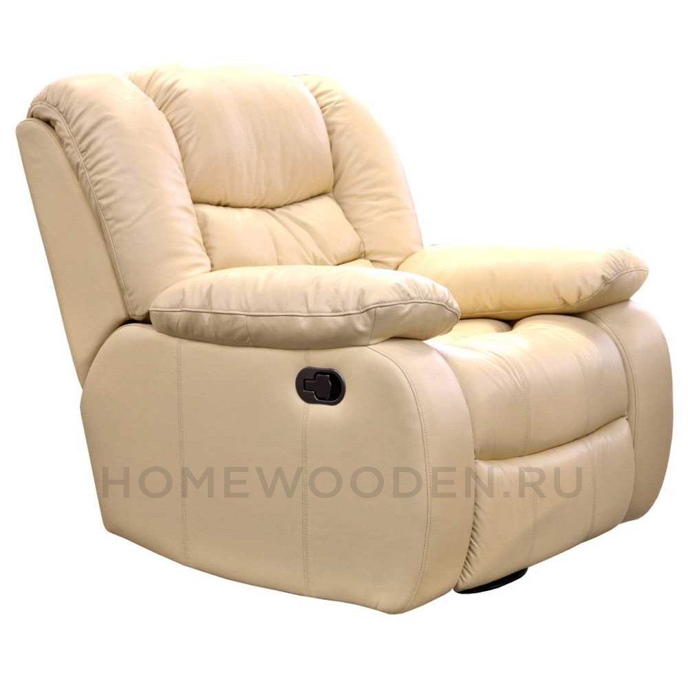 Кресло кожаное реклайнер Манчестер 1Р