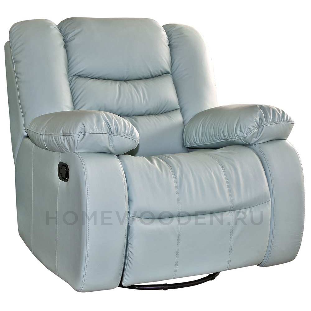 Кресло кожаное реклайнер Манчестер 1Р