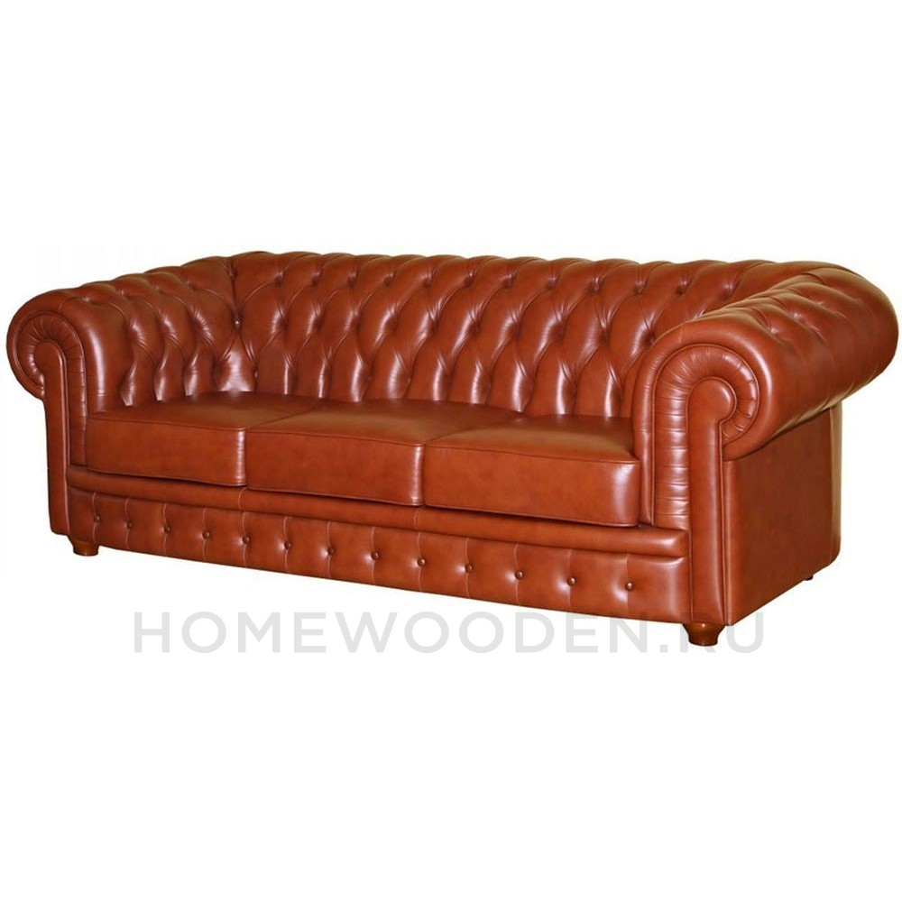 Диван кожаный Честерфилд 32