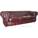 Диван кожаный Честерфилд 32