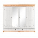 Шкаф "Хельсинки" 4SPGT-M из массива сосны
