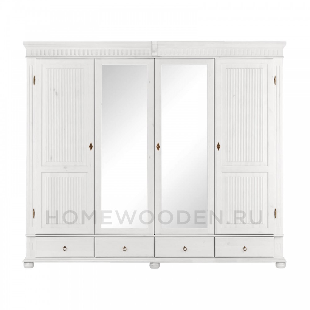 Шкаф "Хельсинки" 4SPGT-M из массива сосны