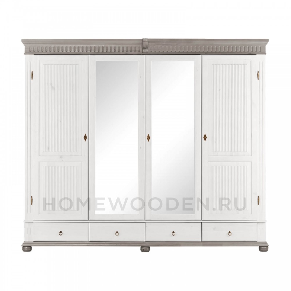 Шкаф "Хельсинки" 4SPGT-M из массива сосны