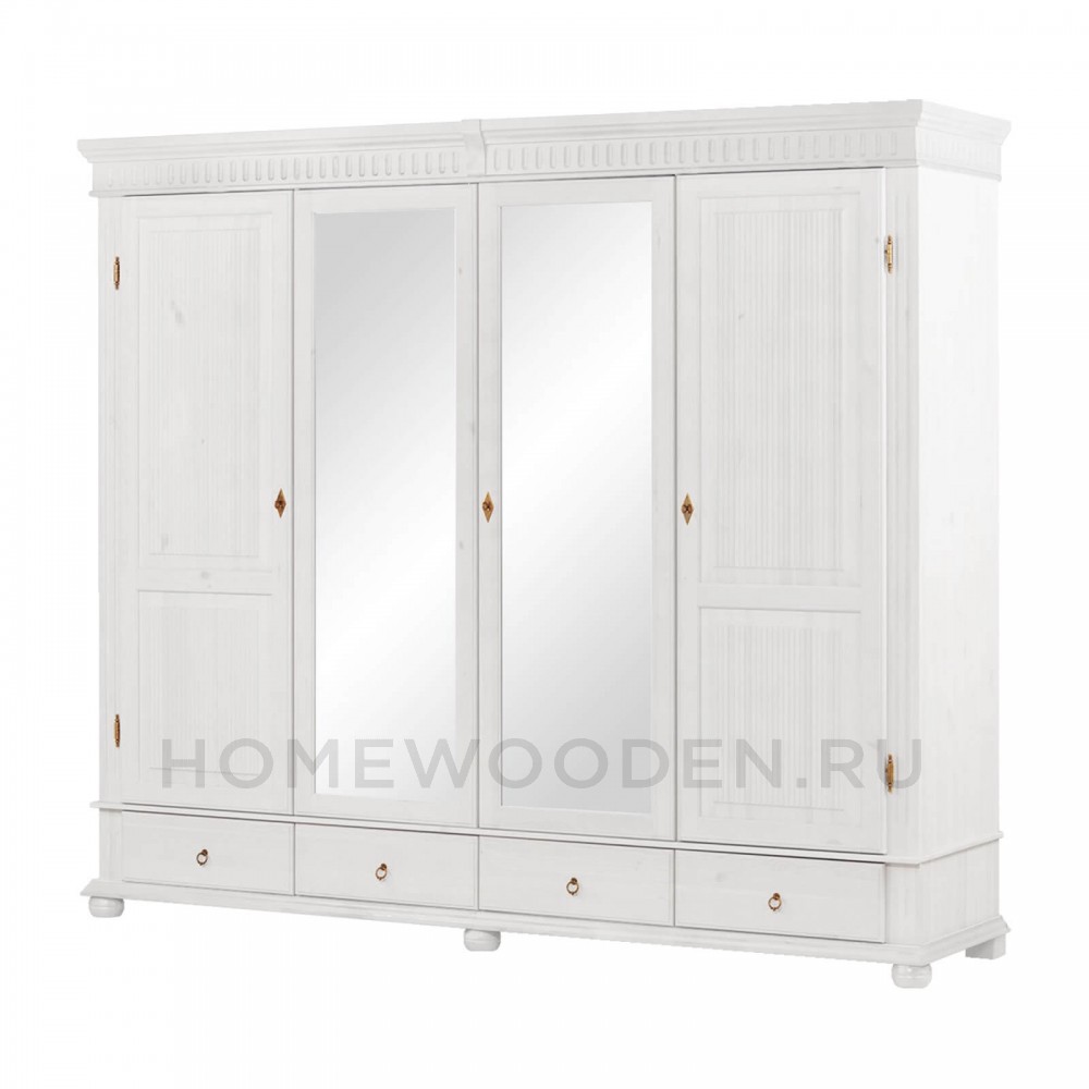 Шкаф "Хельсинки" 4SPGT-M из массива сосны