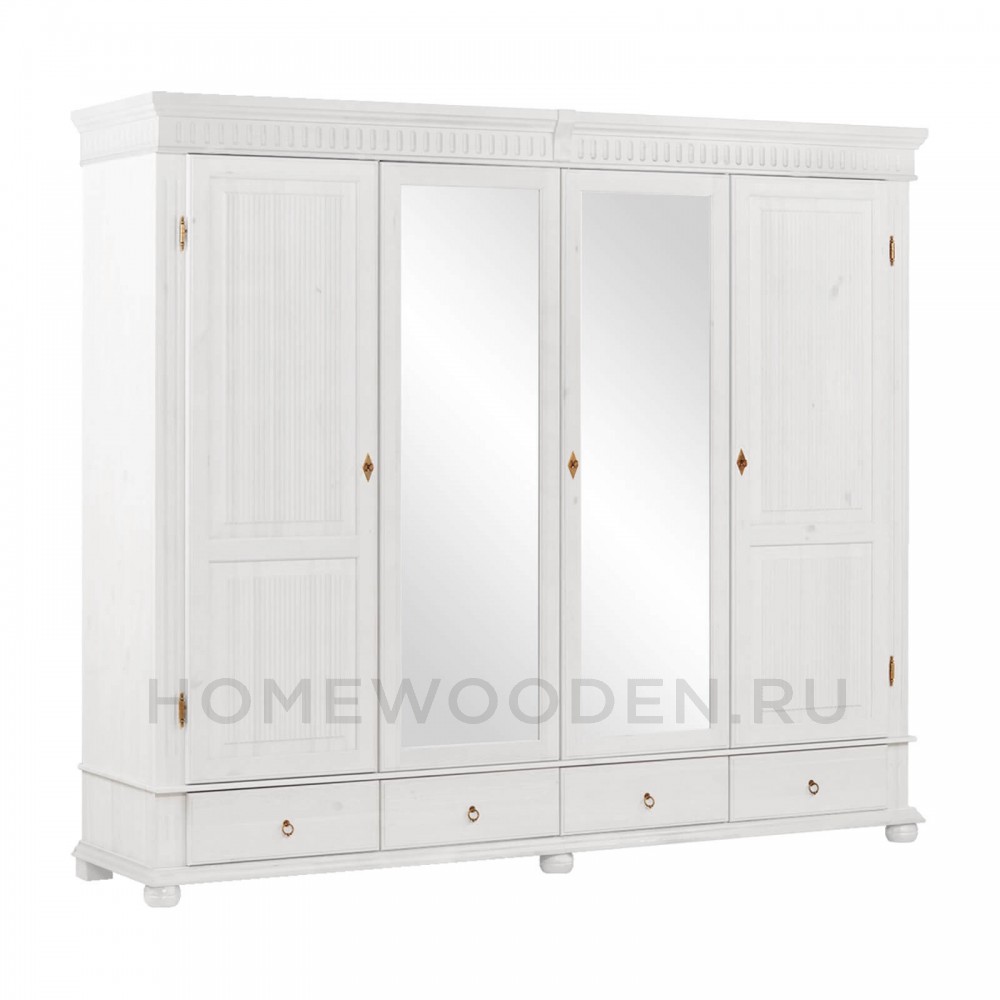 Шкаф "Хельсинки" 4SPGT-M из массива сосны