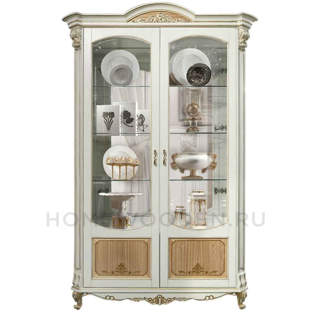 Шкаф-витрина 2д Альба П4.485.0.05 (П485.05)