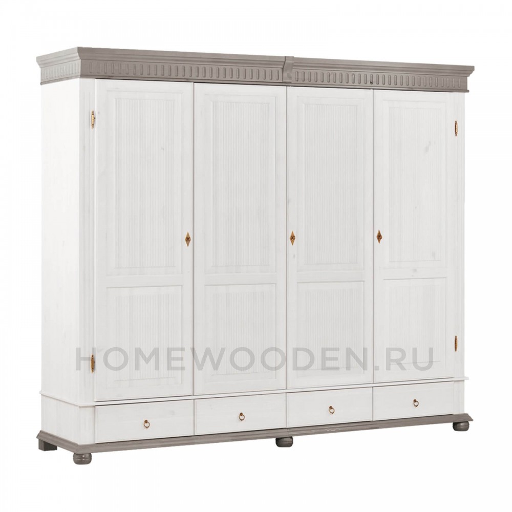 Шкаф "Хельсинки" 4GTM из массива сосны