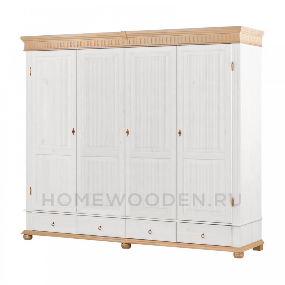 Шкаф "Хельсинки" 4GTM из массива сосны