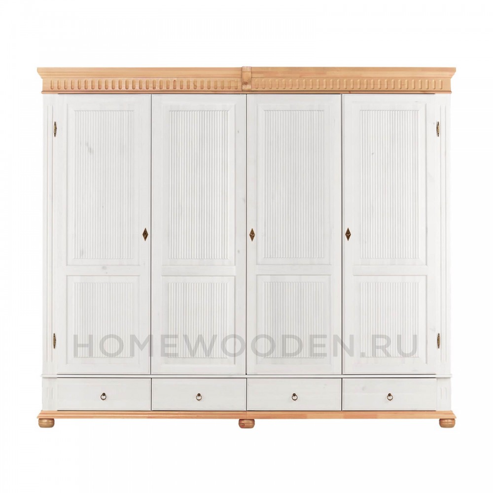 Шкаф "Хельсинки" 4GTM из массива сосны