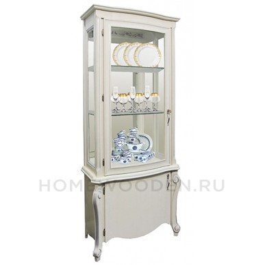 Шкаф с витриной Луиза ММ-257-01