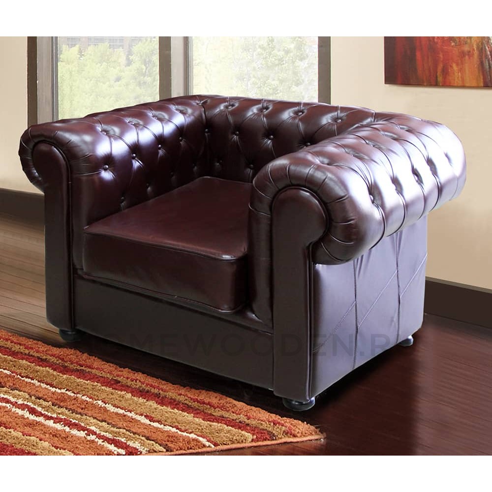 Кресло кожаное Виконт