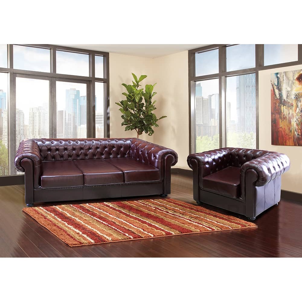 Кресло кожаное Виконт