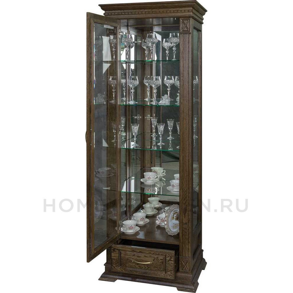 Шкаф-витрина Верди Классик П1.0487.0.11 (П487.11з)