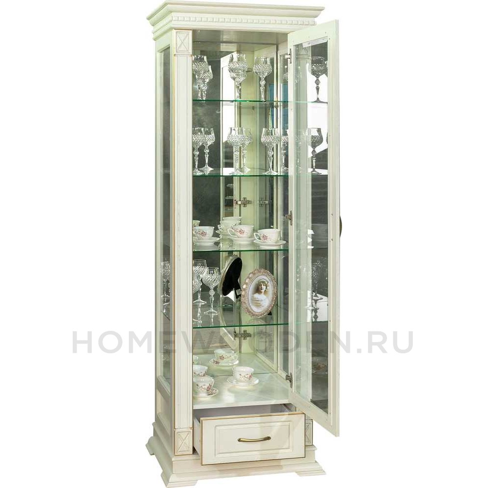 Шкаф-витрина Верди Классик П1.0487.0.11 (П487.11з)