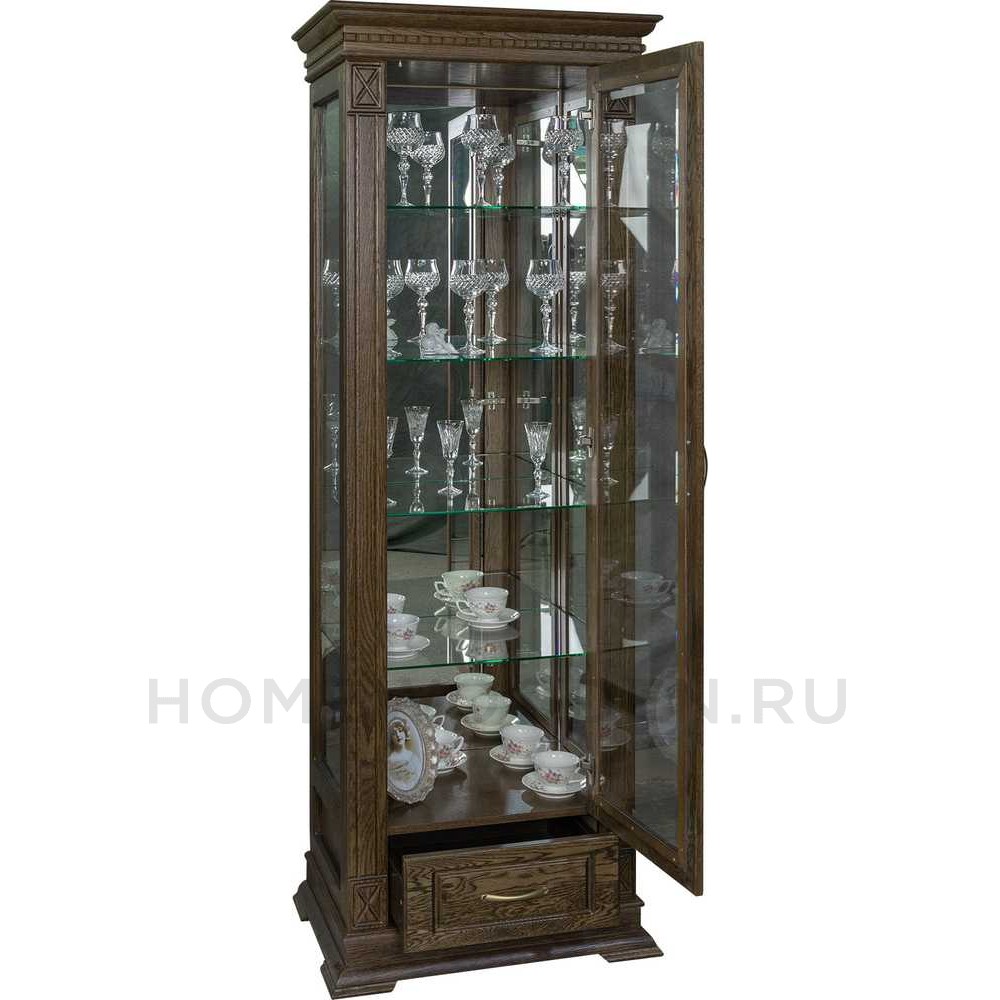 Шкаф-витрина Верди Классик П1.0487.0.11 (П487.11з)