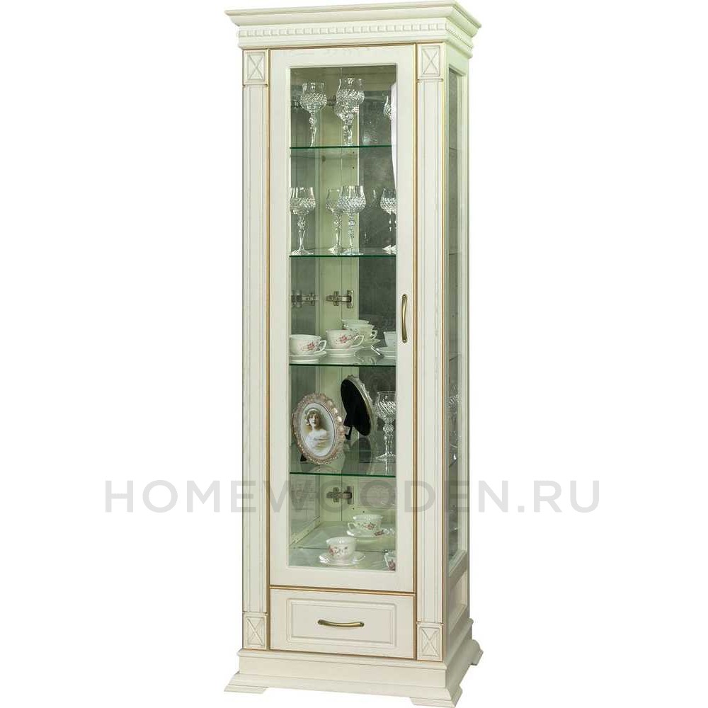 Шкаф-витрина Верди Классик П1.0487.0.11 (П487.11з)