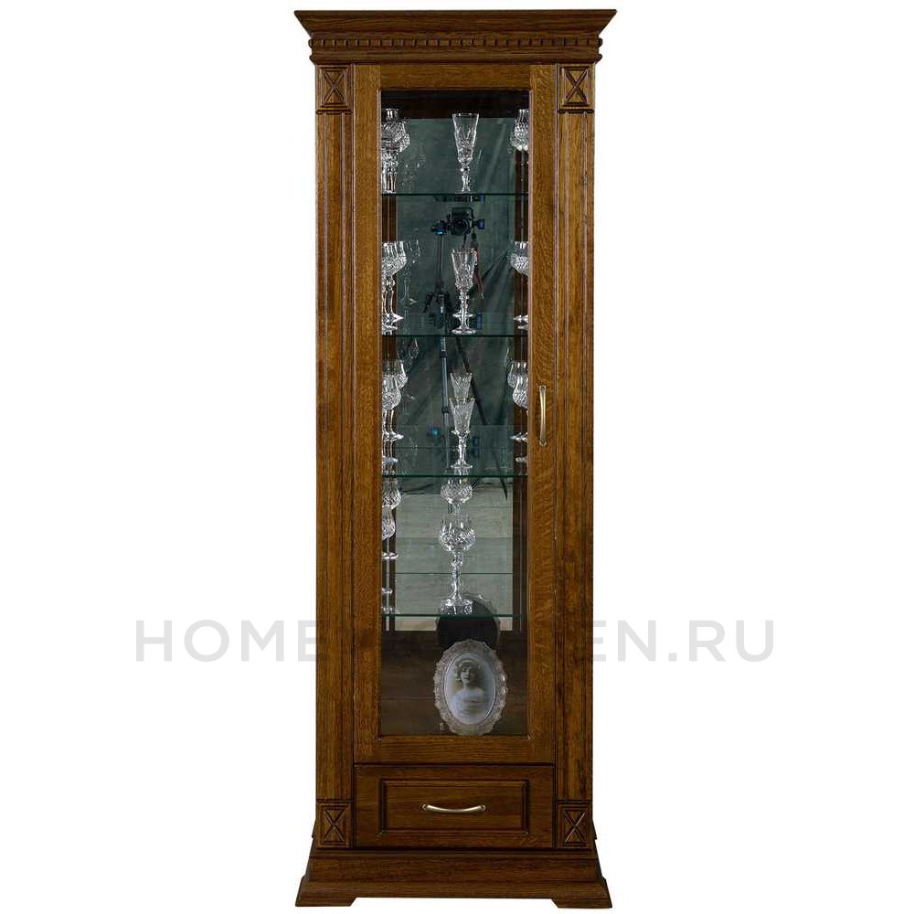 Шкаф-витрина Верди Классик П1.0487.0.11 (П487.11з)