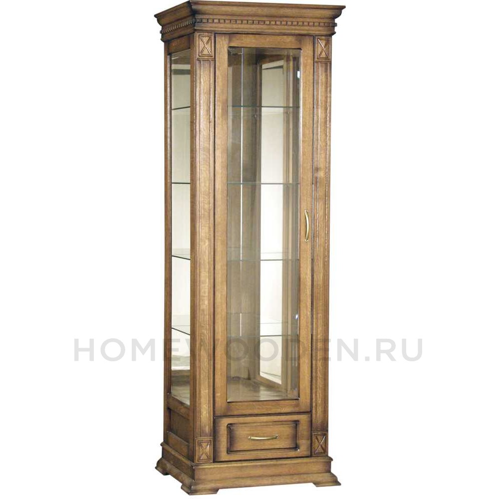 Шкаф-витрина Верди Классик П1.0487.0.11 (П487.11з)