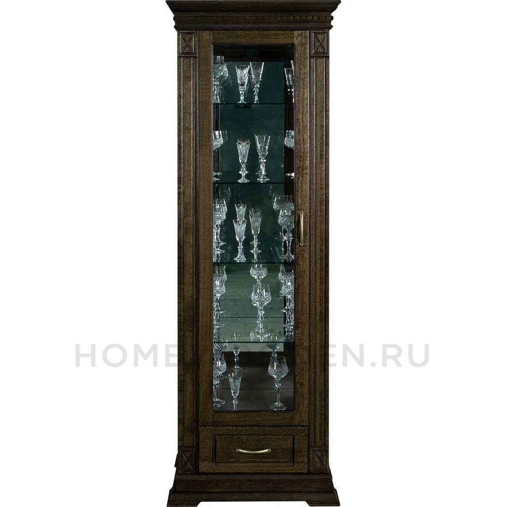 Шкаф-витрина Верди Классик П1.0487.0.11 (П487.11з)