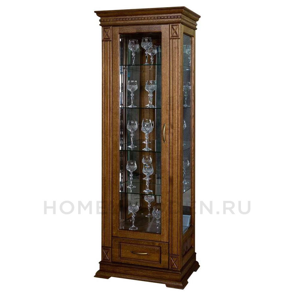 Шкаф-витрина Верди Классик П1.0487.0.11 (П487.11з)