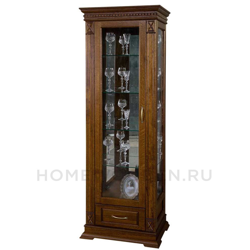 Шкаф-витрина Верди Классик П1.0487.0.11 (П487.11з)
