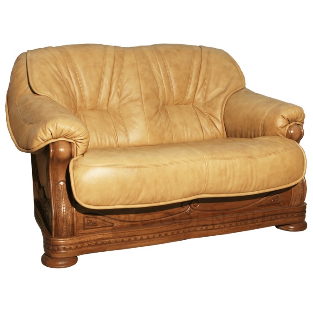 Кожаный диван Милан 1 двухместный