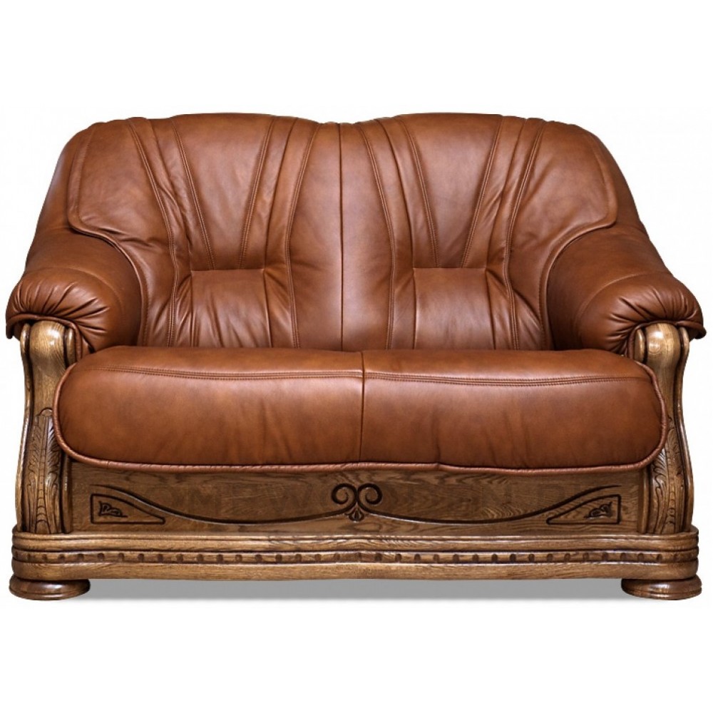 Кожаный диван Милан 1 двухместный