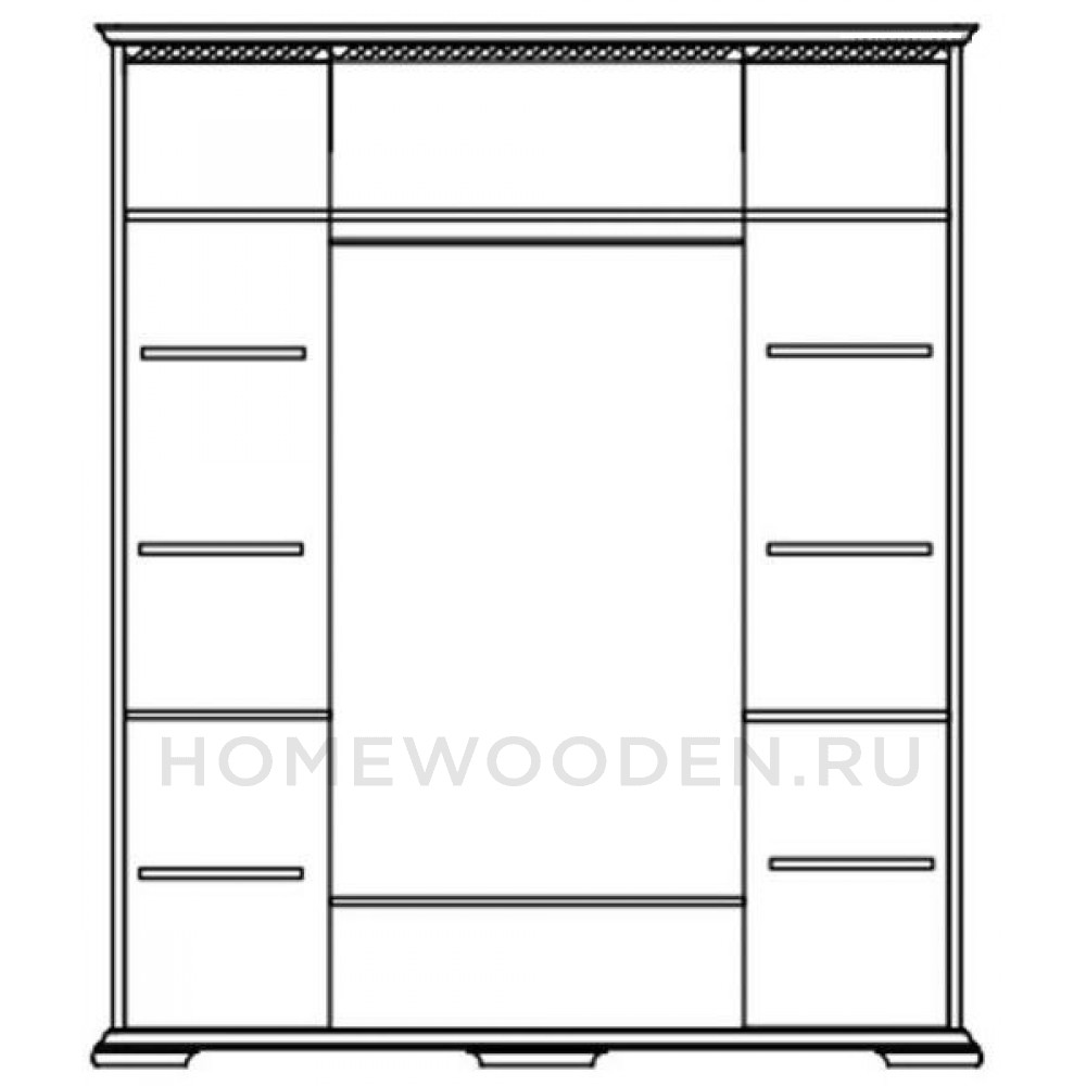 Шкаф для одежды Лика MM-137-01/04