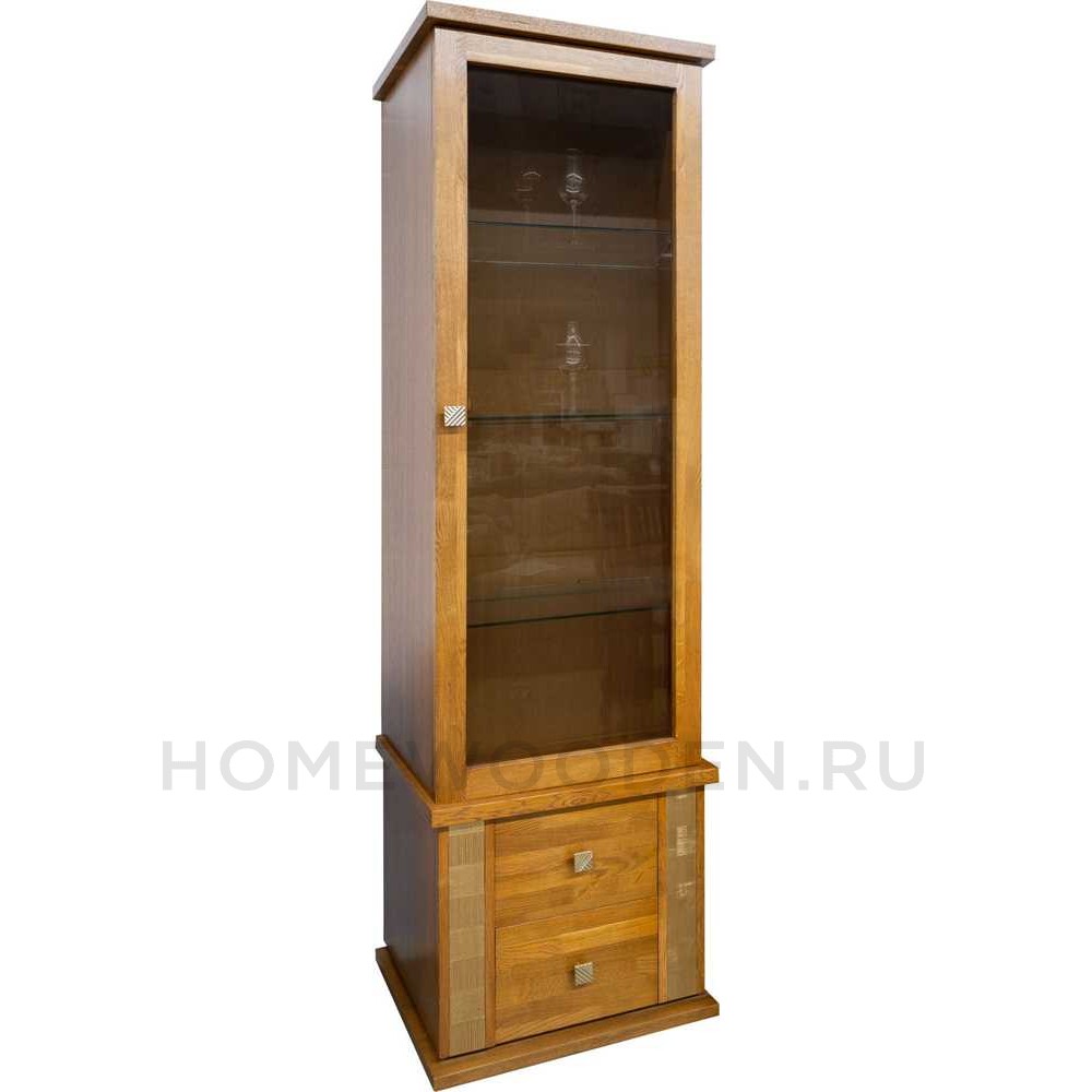 Шкаф с витриной Тунис П6.343.0.21 (П343.21Ш)