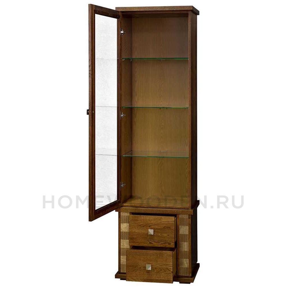 Шкаф с витриной Тунис П6.343.0.21 (П343.21Ш)