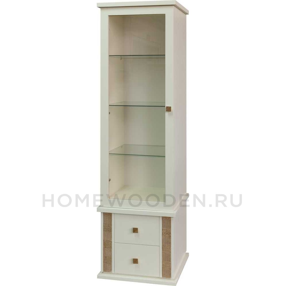 Шкаф с витриной Тунис П6.343.0.21 (П343.21Ш)