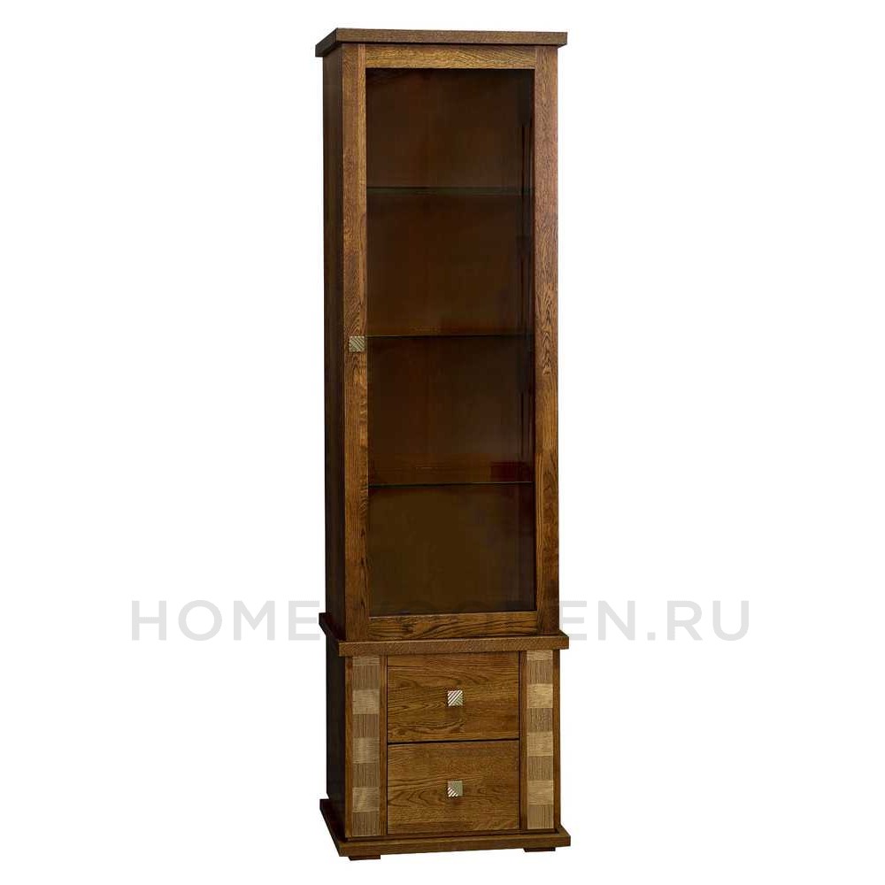 Шкаф с витриной Тунис П6.343.0.21 (П343.21Ш)