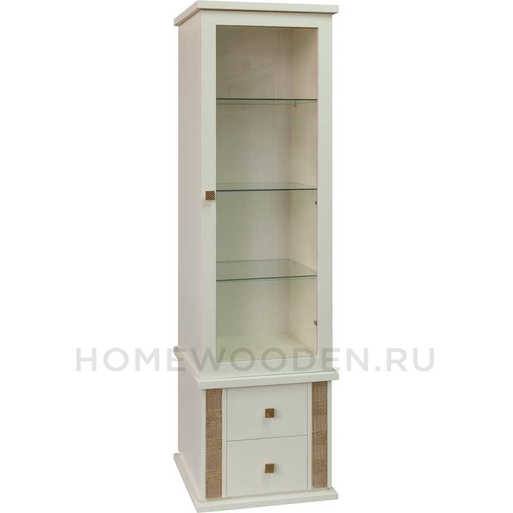 Шкаф с витриной Тунис П6.343.0.21 (П343.21Ш)