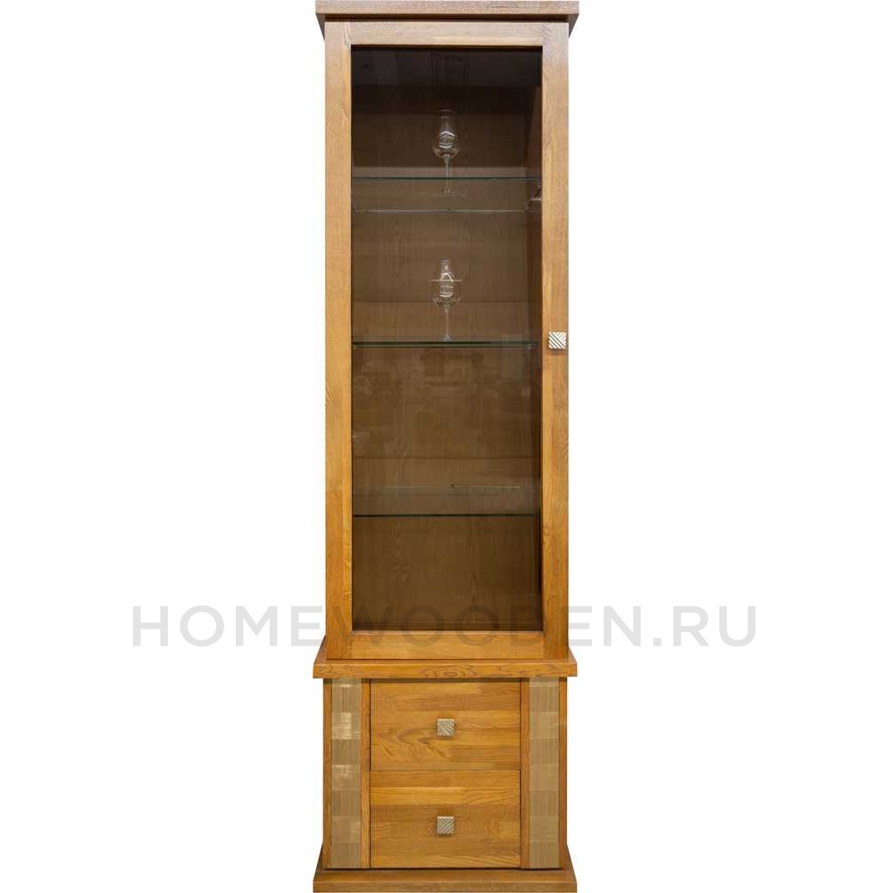 Шкаф с витриной Тунис П6.343.0.21 (П343.21Ш)