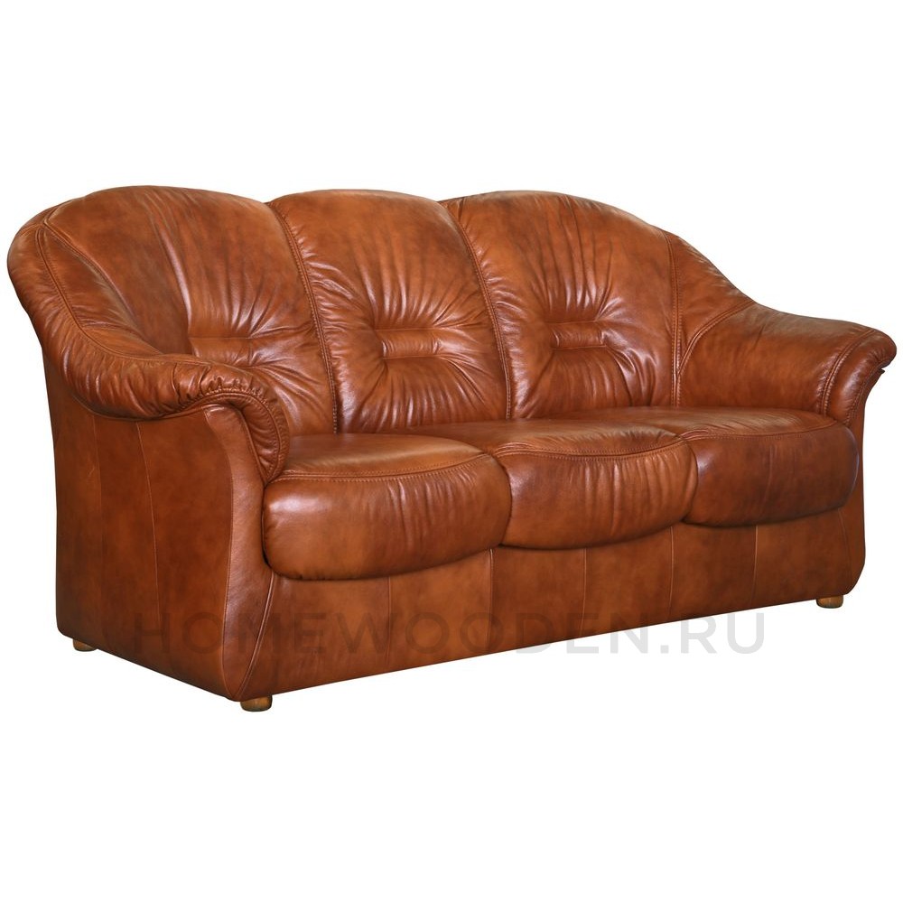 Кожаный Диван Омега 3М