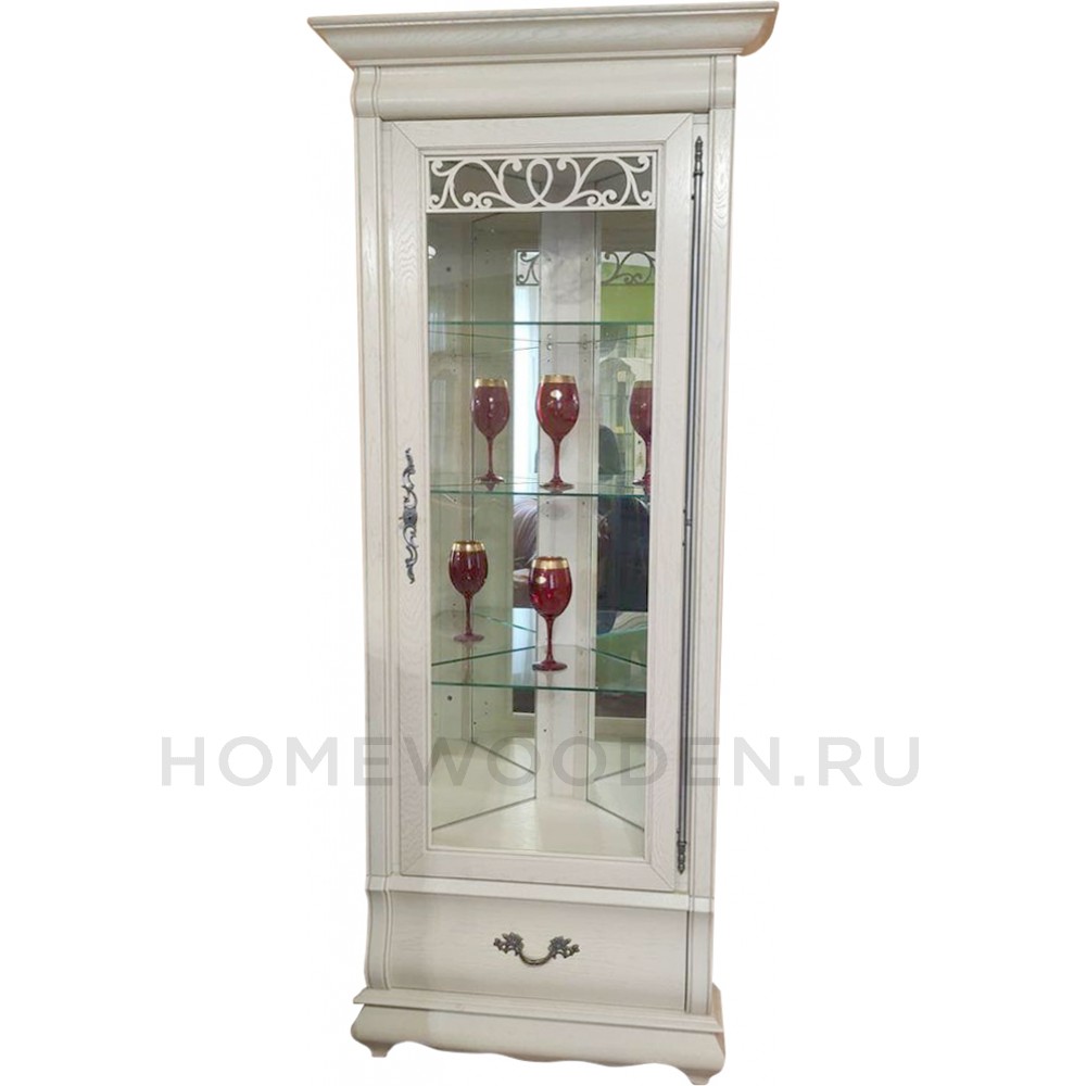 Шкаф с витриной угловой Оскар ММ-210-01У