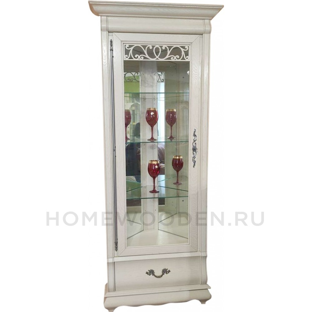 Шкаф с витриной угловой Оскар ММ-210-01У