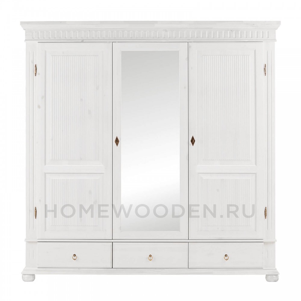 Шкаф "Хельсинки" 3SPGT-M из массива сосны