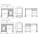 Стол письменный Давиль ММ-126-01/01