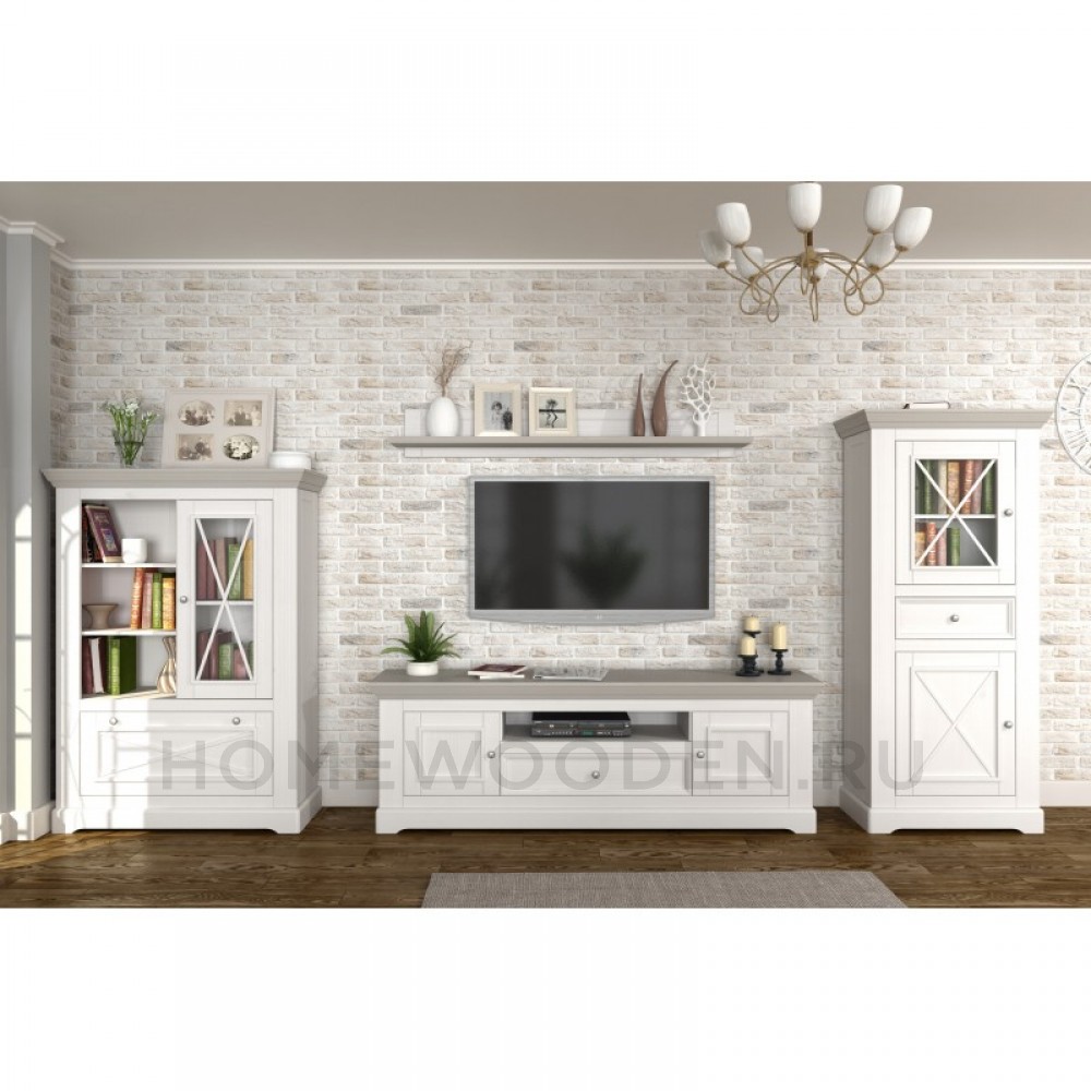 ПОЛКА НАСТЕННАЯ ФОРЕСТ БЕЛЫЙ ВОСК/АНТРАЦИТ