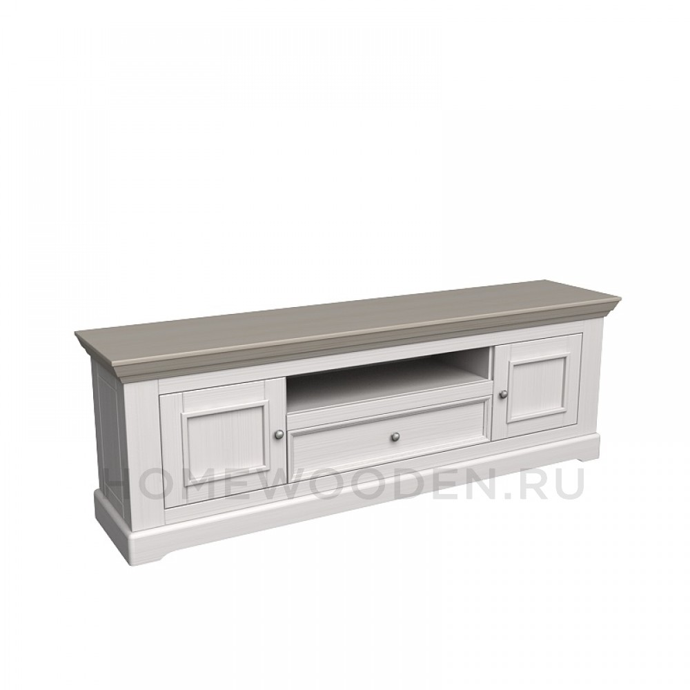 ТУМБА ТВ ФОРЕСТ 2 ДВЕРИ 1 ЯЩИК БЕЛЫЙ ВОСК/АНТРАЦИТ