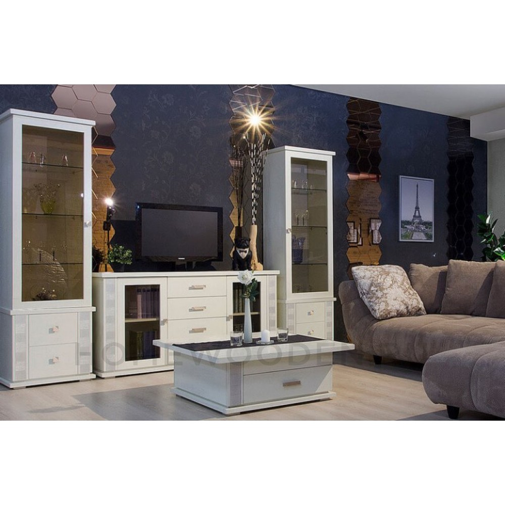 Гостиная Тунис Слоновая кость с серебром