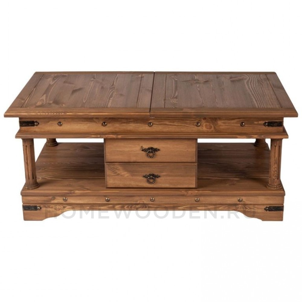 Стол журнальный Консул из массива сосны