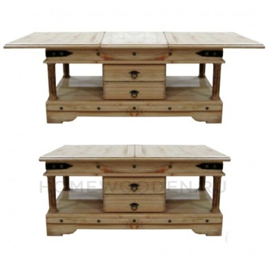 Стол журнальный Консул из массива сосны