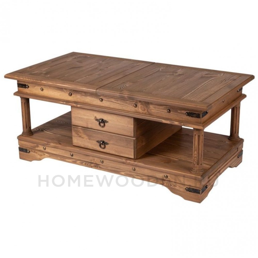 Стол журнальный Консул из массива сосны